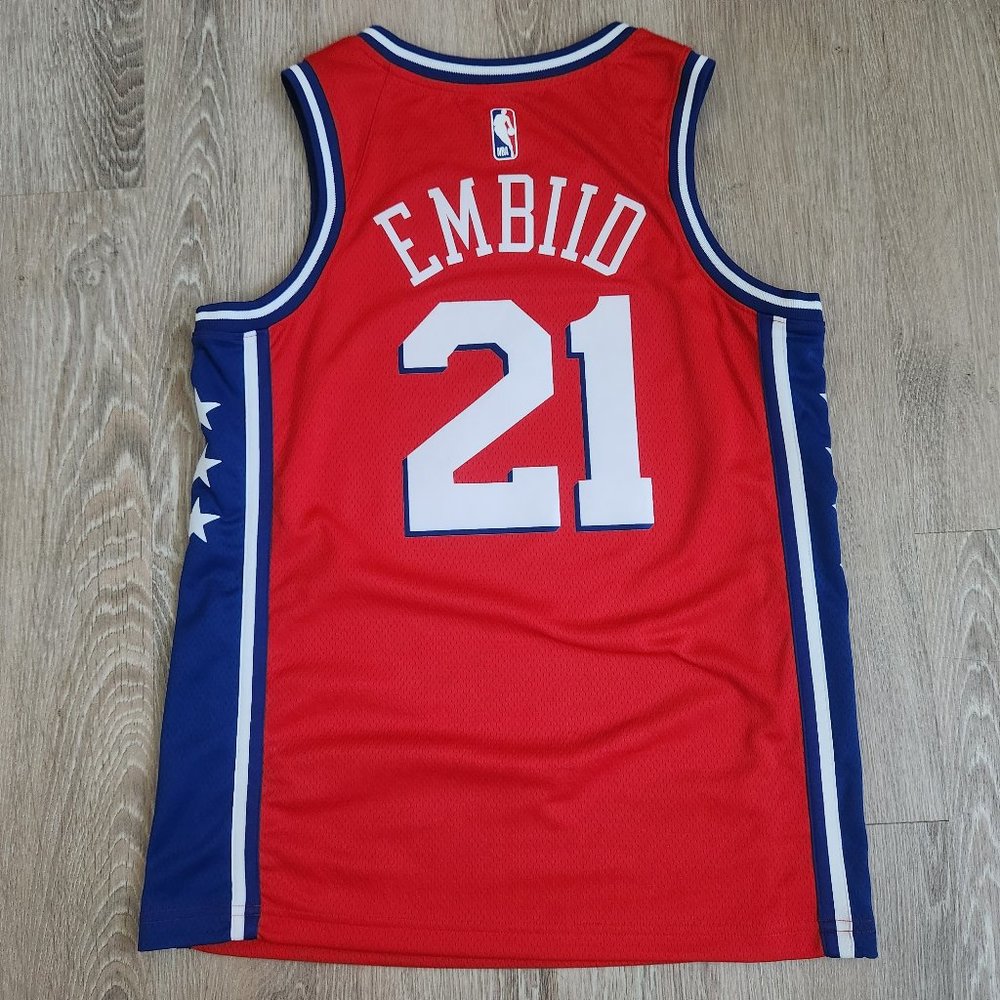 Philadelphia 76ers Joel Embiid Nike Swingman Jersey Men's Size Medium